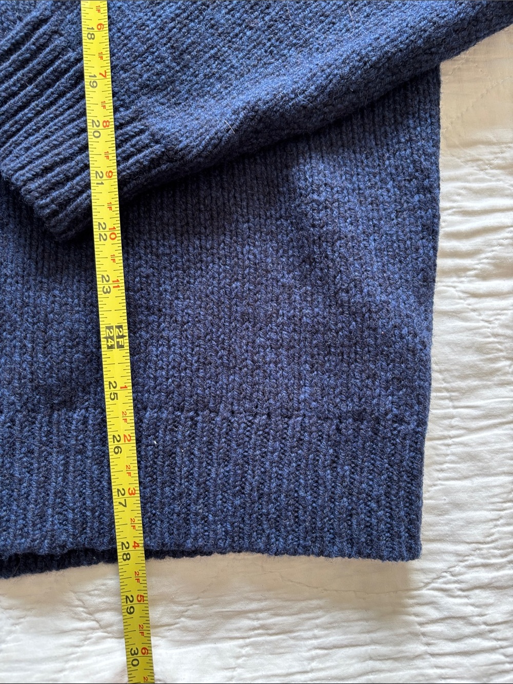 LL Bean Classic Ragg Wool  Sweater - Picture 4 of 7